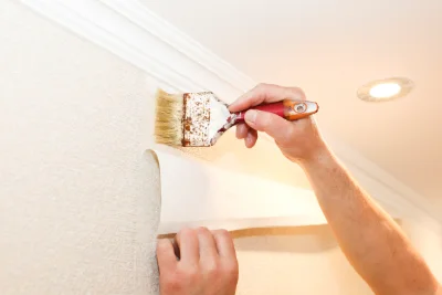 Pose de papier peint à la Crau — revêtements muraux et toiles de verre